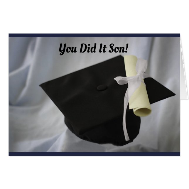 Diplôme de fils (Devant horizontal)