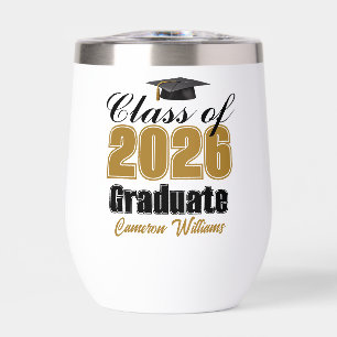 Diplômé de la promotion 2026 en or personnalisé