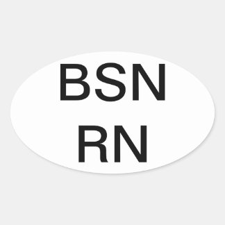 Diplôme de soins infirmiers BSN, Sticker