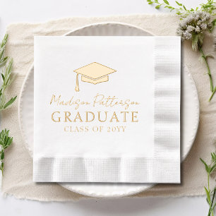 Diplôme d'études Élégant Nom personnalisé Diplômé