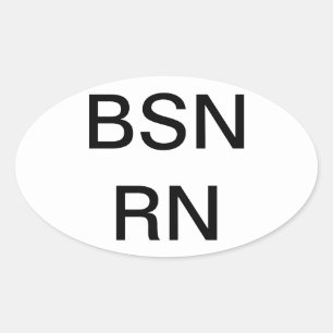 Diplôme en soins infirmiers BSN, autocollant