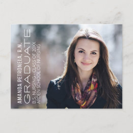 Diplôme en soins infirmiers - Carte de Faire-part 