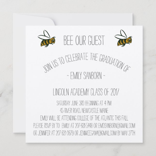 Diplôme Faire-part et thème de l'Invitation de fêt (Devant)