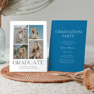 Diplômé Prestige Diplôme Photo Invitation