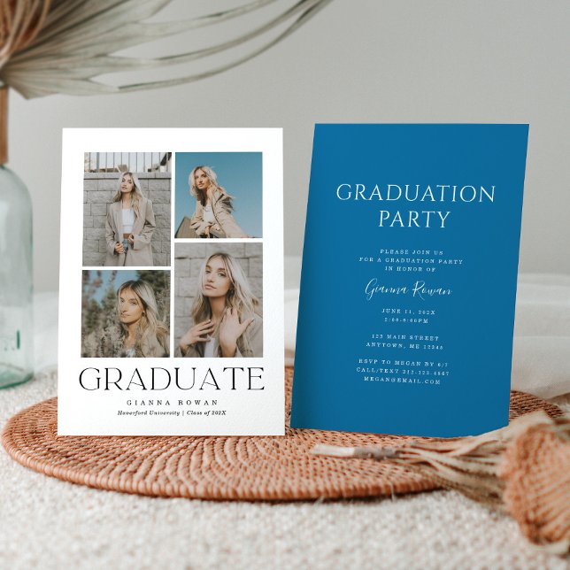 Diplômé Prestige Diplôme Photo Invitation (Créateur téléchargé)