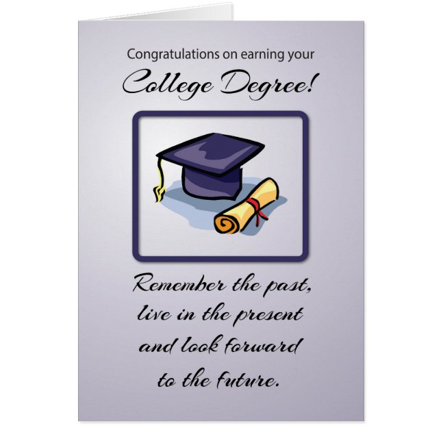 Diplôme universitaire, rappelez-vous du passé (Devant)