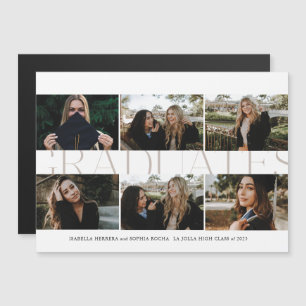 Diplômés Magnétiques Multiphoto Faire-part de deux