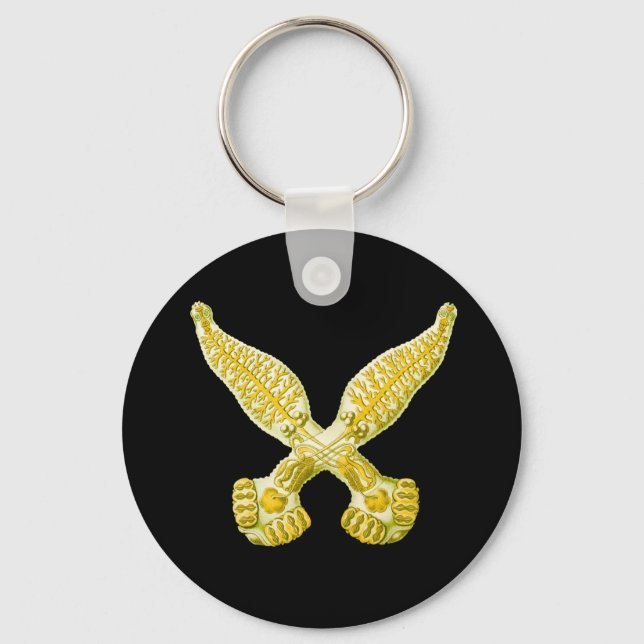 Diplozoon Schlüsselanhänger (Vorderseite)