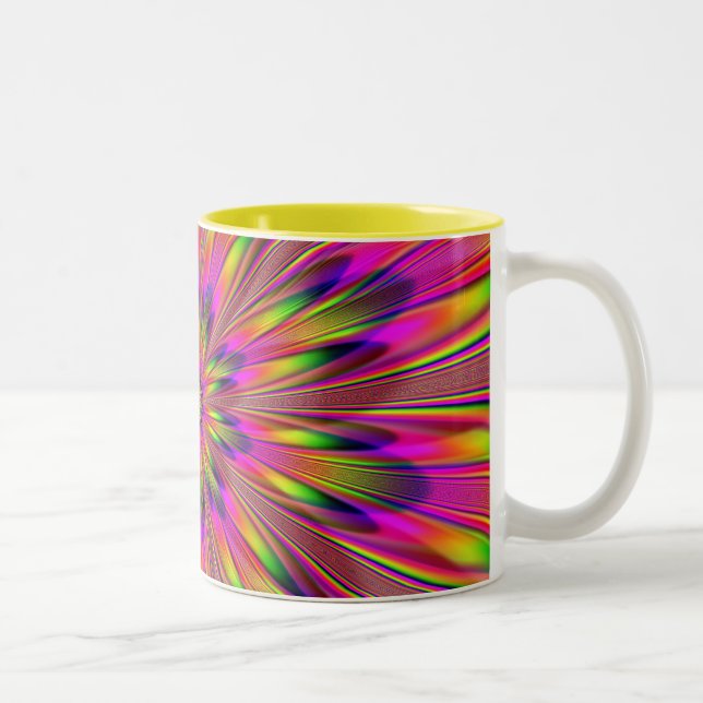 Dippy Hippie Zweifarbige Tasse (Rechts)