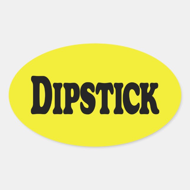 Dipstick Ovaler Aufkleber (Vorderseite)