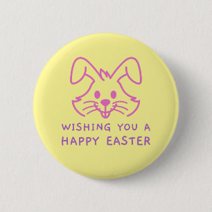 Dir ein glückliches Ostern-Hasen-Button wünschen Button