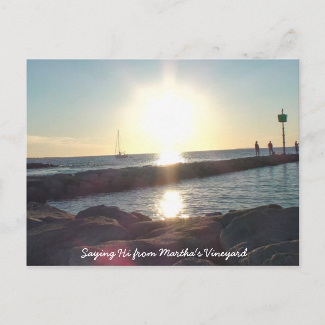 Dire HI de la carte postale de Martha's Vineyard B (Devant)