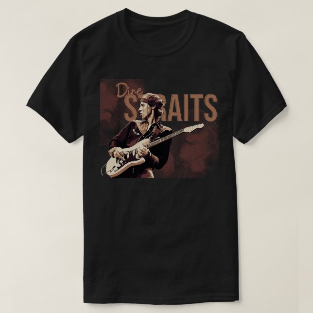 Dire Straits Classic rock T-Shirt (Design vorne)