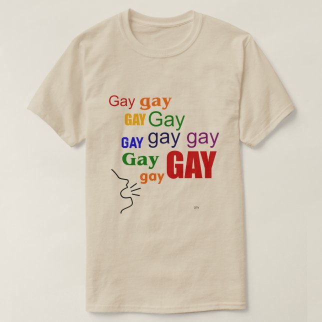 DIRE T-shirt GAY (Design devant)