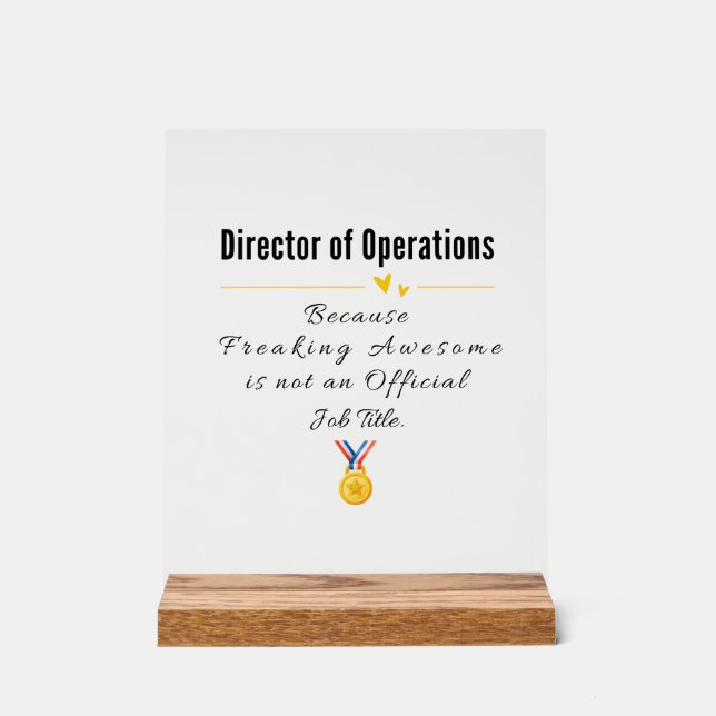 Directeur des opérations (Recto)