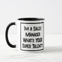 Directeur des ventes Super Talent. Mug à café à de