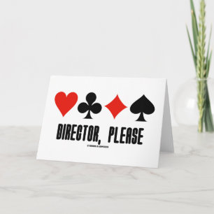 Directeur, S'Il Vous Plaît (Quatre Cartes Suits Br
