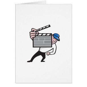 Directeur With Movie Clapboard Cartoon