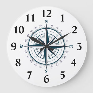 Directional Star Compass mit Grad Große Wanduhr
