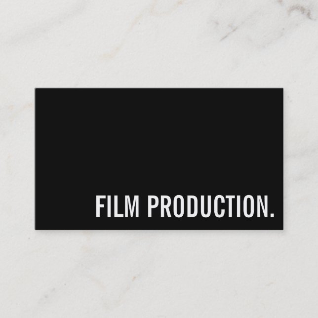 Director Clapperboard Film Producer Act Visitenkarte (Vorderseite)