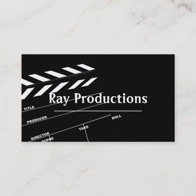 Director Film Movies Producer Production Business Visitenkarte (Vorderseite)
