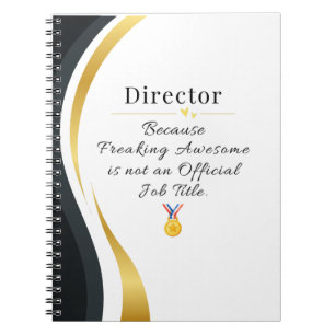 Director Notebook - Funny Job Title Gift Notizblock