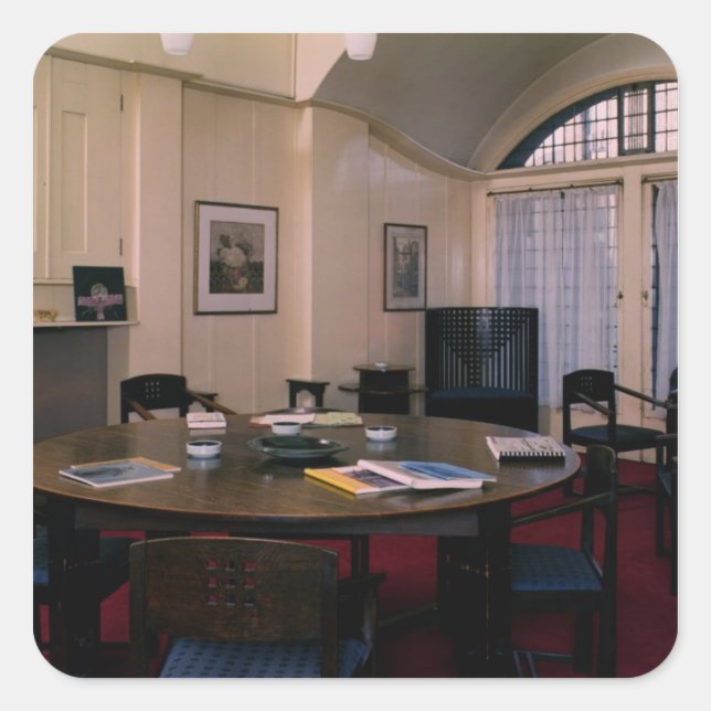 Director's Room Quadratischer Aufkleber (Vorderseite)