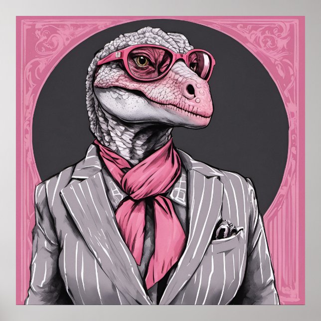Directrix Dinosaurier Art Print Poster (Vorne)