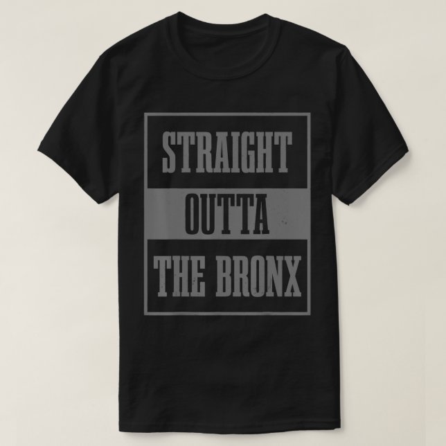 Direkt am Bronx NY NYC New York City Vint T-Shirt (Design vorne)