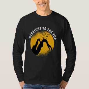 Direkt am Gipfel des Gebirges Trekking Wandern V T-Shirt