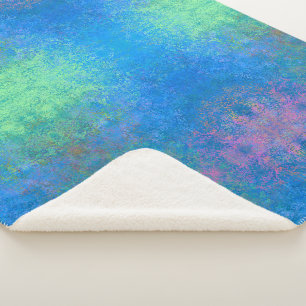 Direkt am Meer Alkoholtink, Abstrakter Acrylpour Sherpadecke