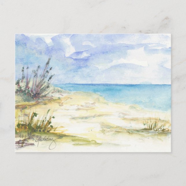 Direkt am Meer Postkarte (Vorderseite)