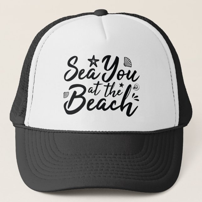 Direkt am Strand Truckerkappe (Vorderseite)