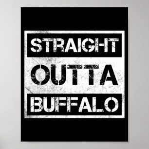 Direkt aus Buffalo New York Vintage abgenutzt Poster