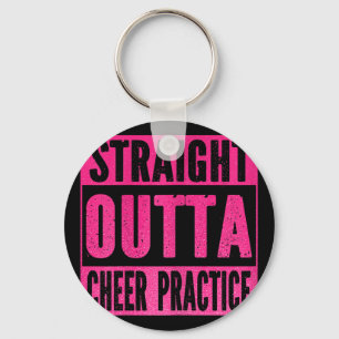 Direkt aus dem Cheer-Training Cheerleading Mädchen Schlüsselanhänger