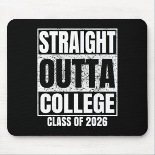 Direkt aus dem College Abschlussjahrgang 2026 Coll Mousepad