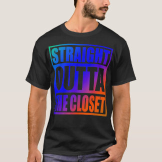 Direkt aus dem Schrank Cool Stolzes LGBT-Mitglied T-Shirt