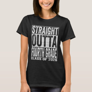 Direkt aus dem vierten Klassenabsolventen lustig 2 T-Shirt