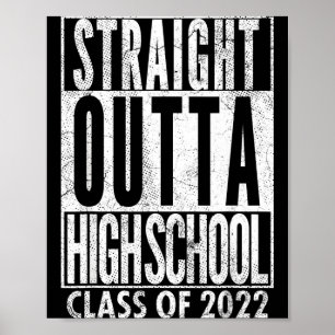 Direkt aus der High School Abschlussklasse 2022 Poster