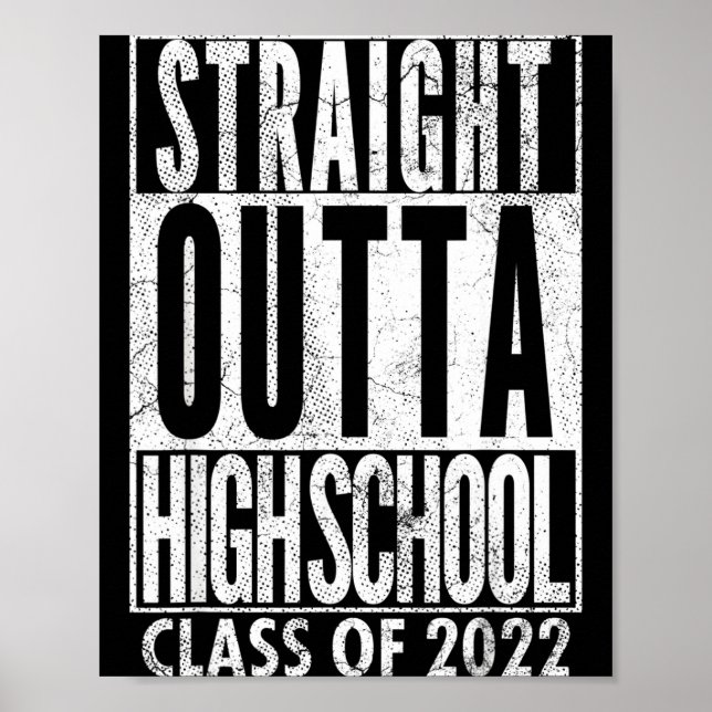 Direkt aus der High School Abschlussklasse 2022 Poster (Vorne)