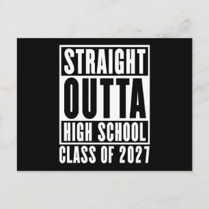 Direkt aus der High School Abschlussklasse 2027 Postkarte