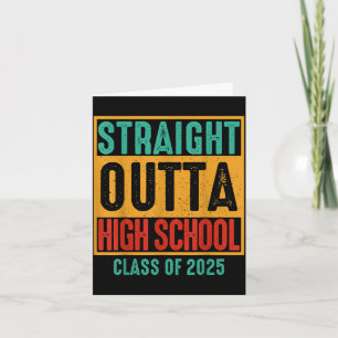 Direkt aus der High School Klasse von 2025 hoch Karte