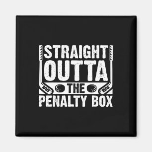 Direkt aus der Strafbank Lustiger Eishockey-Pl Magnet