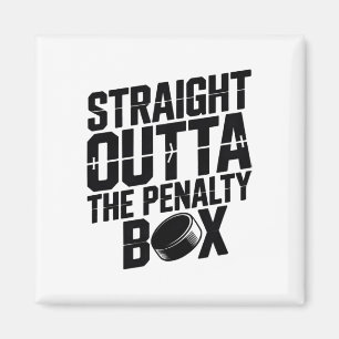 Direkt aus der Strafbank Lustiger Hockey-Eishockey Magnet