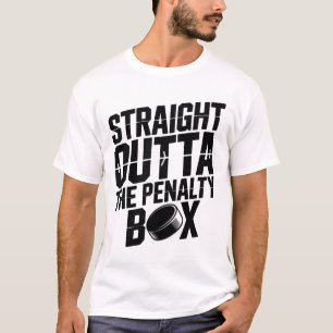 Direkt aus der Strafbank Lustiger Hockey-Eishockey T-Shirt