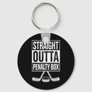 Direkt aus der Strafbank Lustiges Hockey-Meme-Paro Schlüsselanhänger