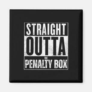 Direkt aus der Strafbank T-Shirt Lustiger Hockeysp Magnet