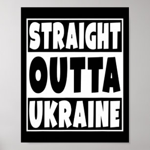 Direkt aus der Ukraine Geschenk für ukrainische Fa Poster
