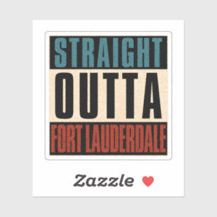 Direkt aus Fort Lauderdale Florida FL Aufkleber