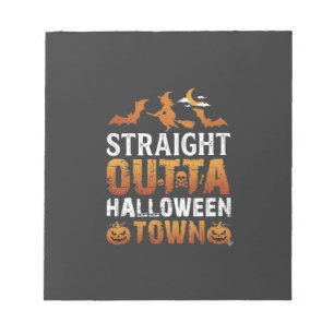Direkt aus Halloween Town Hexenmond Fledermäuse Pu Notizblock